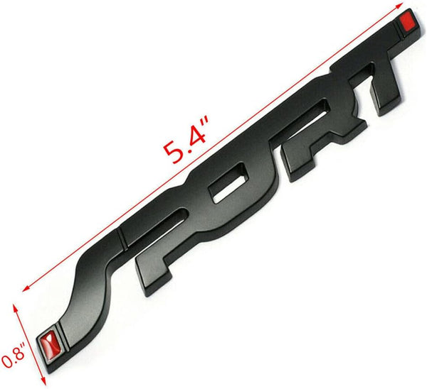 JVCV® 3D Metal Sport Sticker – Chrome Car & Bike Emblem Badge (Universal Fit, Premium Finish)