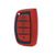 JVCV® Premium Soft TPU Leather Pattern Key Cover Compatible with Hyundai Smart Key