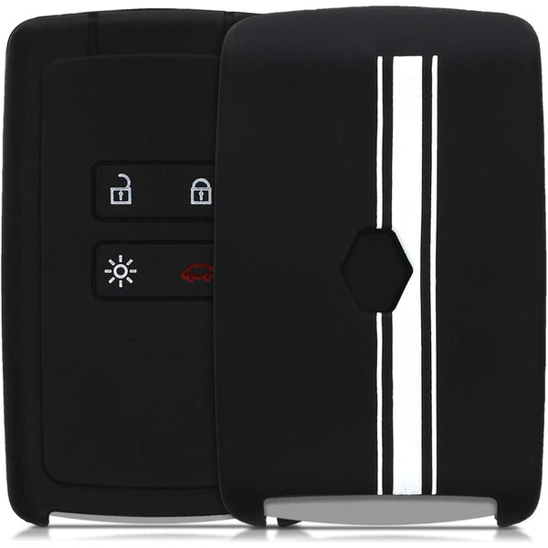 Car Key Cover Compatible with Renault Kiger Triber Smart Key - Rally Stripe