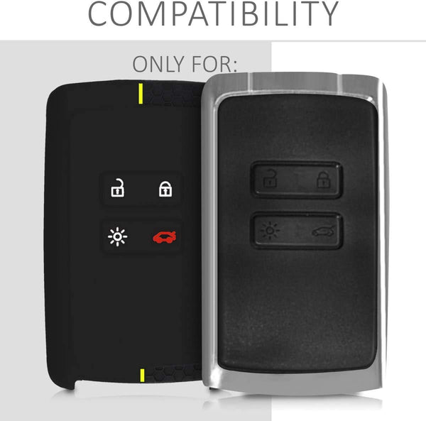 JVCV® Car Key Cover Compatible with Renault Kiger Triber Smart Key