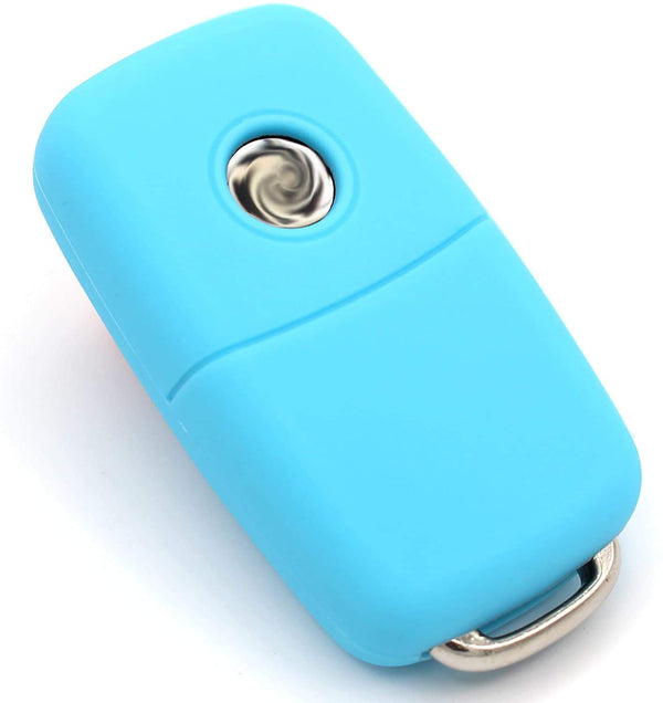 JVCV® Car Key Cover Compatible with Volkswagen Polo Vento Jetta Ameo Passat and Skoda Rapid Laura Superb Octavia Fabia Yeti Folding Key