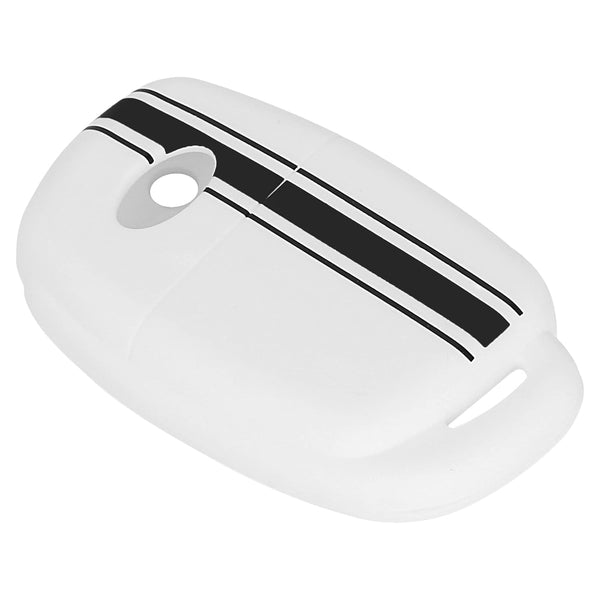 JVCV® Car Key Cover Compatible with Hyundai Creta Venue Aura Elite i20 Grand i10 Nios Xcent 3 Button Flip Key - Rally Stripe