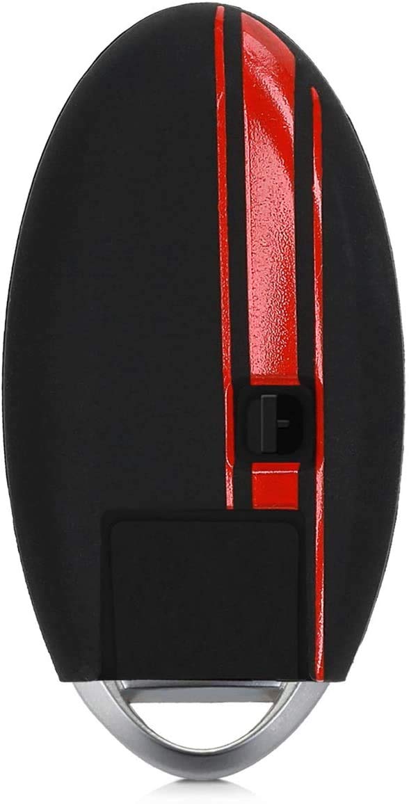 JVCV® Car Key Cover Compatible with Nissan Push Button Smart Key - Rally Stripe