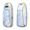 JVCV® Marble Gold Border TPU Key Cover Compatible with Audi A4 Smart Key