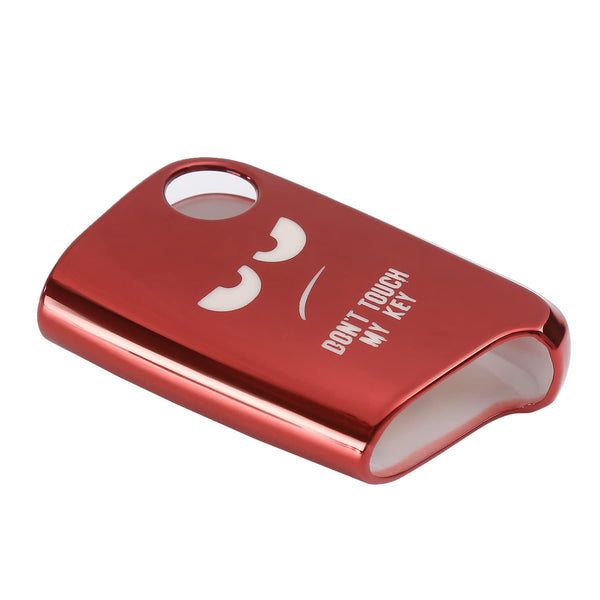 JVCV® TPU Car Key Cover Compatible with Skoda Kushaq Octavia, Kodiaq Superb Folding Key - Don’t Touch My Key