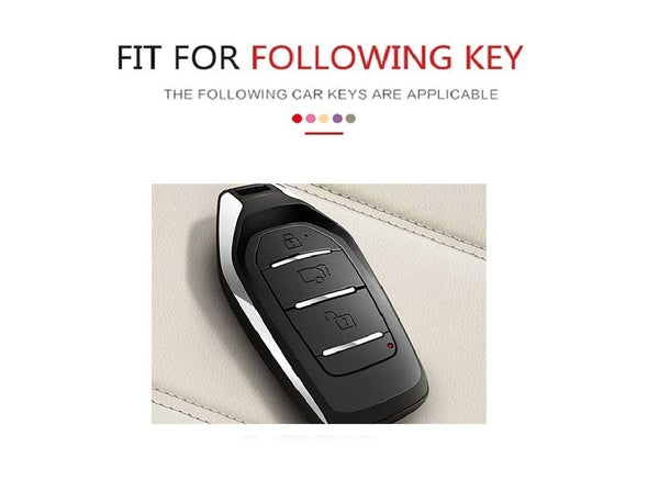 JVCV® Car Key Cover Compatible with Mahindra XUV 500 Push Button Start Key - Rally Stripe