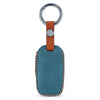 JVCV® Soft Handmade Leather Key Cover Compatible with Kia Sonet Seltos Carens 4 Button Smart Key
