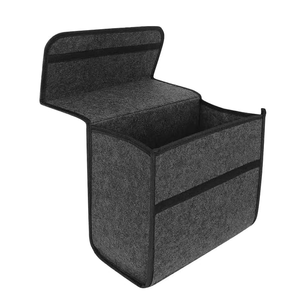 JVCV® Premium Combo Pack – Dual Car Trunk Boot Organizers (Anti-Slip, Foldable, Multi-Use Storage)