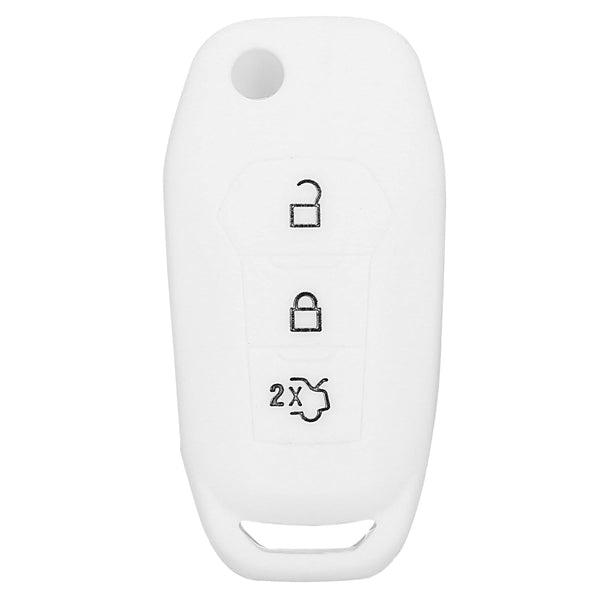 JVCV® Car Key Cover Compatible with Ford Endeavour Figo Aspire Freestyle Flip Key - Rally Stripe