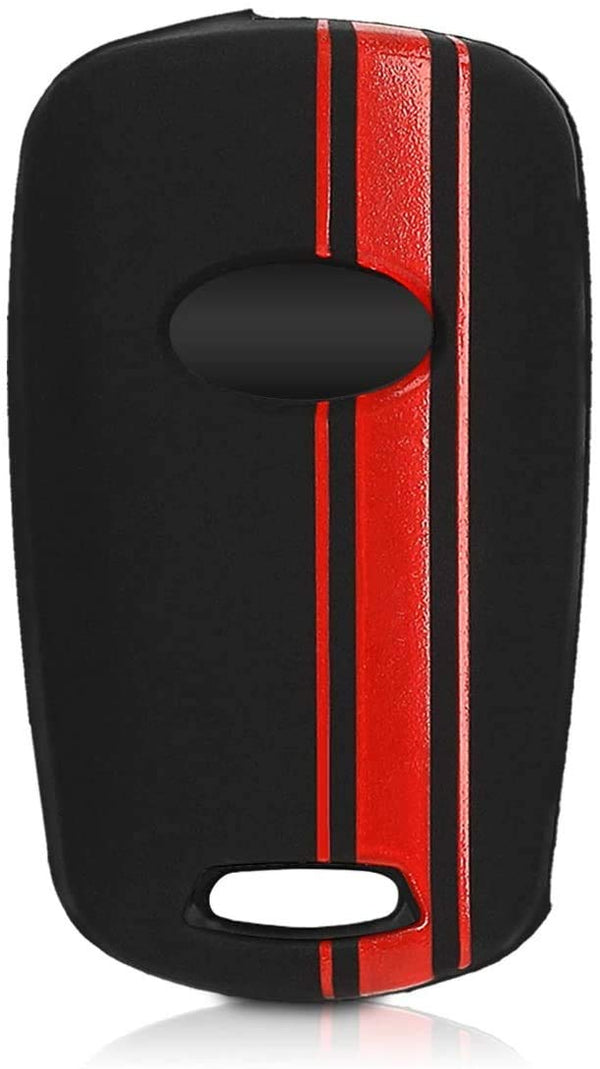 JVCV® Car Key Cover Compatible with Old Hyundai Verna Fluidic Folding Key - Rally Stripe