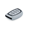 JVCV® Premium Soft TPU Leather Pattern Key Cover Compatible with Hyundai Smart Key