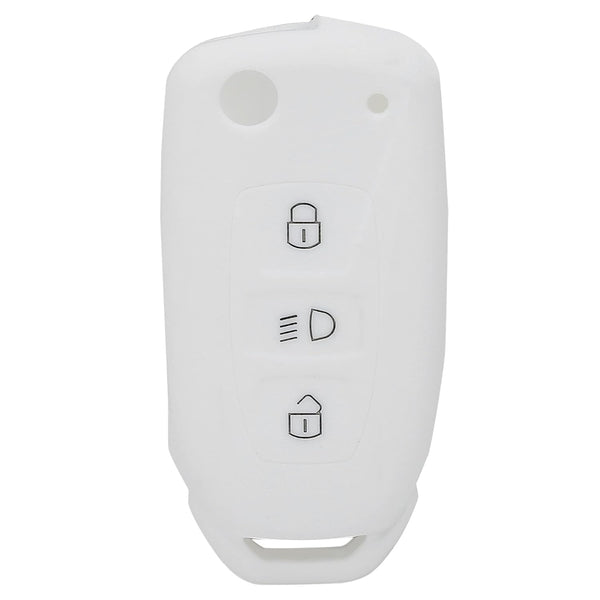 JVCV® Car Key Cover Compatible with Tata Curvv Tiago Tigor Punch Nexon Zest Bolt Safari Storme Flip Key - Rally Stripe