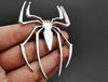 JVCV® 3D Metal Spider Sticker – Chrome Emblem Badge for Cars, Bikes, Laptops, Helmets & More