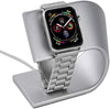 JVCV Sturdy Aluminum Platform Charger Stand Charging Dock Station Holder Cradle Compatible with Apple Watch/iWatch 2 3 4 38mm 40mm 42mm and 44 mm All Models