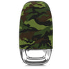 Car Styling Soft Silicone Camouflage Key Cover Compatible with Audi Smart Key (Green Camouflage)
