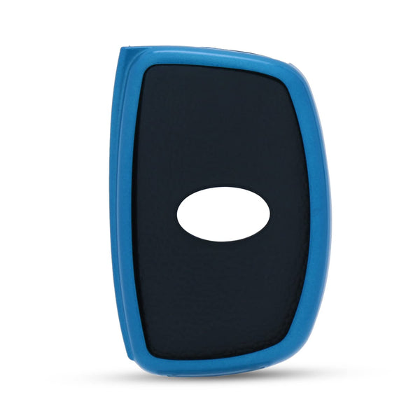 JVCV® Premium Soft TPU Leather Pattern Key Cover Compatible with Hyundai Smart Key