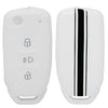 JVCV® Car Key Cover Compatible with Tata Curvv Tiago Tigor Punch Nexon Zest Bolt Safari Storme Flip Key - Rally Stripe