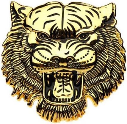 JVCV® 3D Metal Tiger Sticker – Chrome Emblem Badge for Cars, Bikes, Laptops, Helmets & More