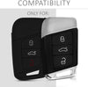 JVCV® Car Key Cover Compatible with Skoda Kodiaq, Superb, Octavia Push Button Start Car Smart Key - Rally Stripe