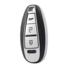 JVCV® Premium Soft TPU Leather Pattern Key Cover Compatible with Maruti Suzuki & Toyota Smart Keys