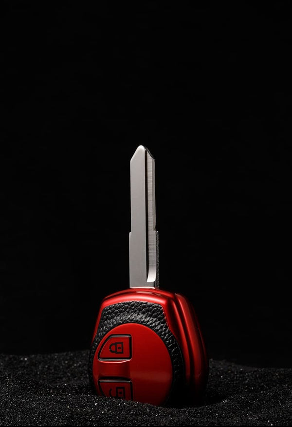 JVCV® Premium Soft TPU Leather Pattern Key Cover Compatible with 2 Button Key for Maruti Suzuki Swift Baleno S-Cross Ciaz Dzire WagonR SX4 Ritz