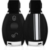 Car Key Cover Compatible with Mercedes Benz Smart Key - Rally Stripe
