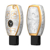 JVCV® Marble Gold Border TPU Key Cover Compatible with Mercedes Benz Smart Key