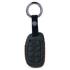 JVCV® Soft Handmade Leather Key Cover Compatible with New Hyundai Alcazar and Creta 4 Button Smart Key