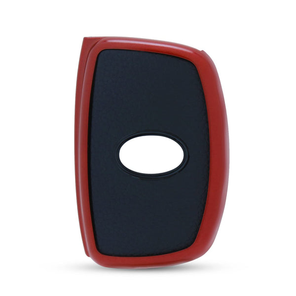 JVCV® Premium Soft TPU Leather Pattern Key Cover Compatible with Hyundai Smart Key