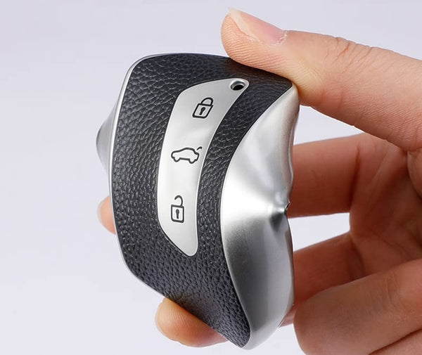 JVCV® Premium Soft TPU Leather Pattern Key Cover Compatible with Skoda Smart Key