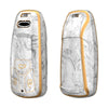 JVCV® Marble Gold Border TPU Key Cover Compatible with Audi A4 Smart Key