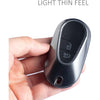JVCV® Soft TPU Transparent Cover Compatible with Mercedes Benz S-Class G-Class E-Class 2022 Onwards 3 Button Smart Key with Keychain