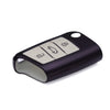 JVCV® TPU Car Key Cover Compatible with Skoda Kushaq Octavia, Kodiaq Superb Folding Key - Don’t Touch My Key