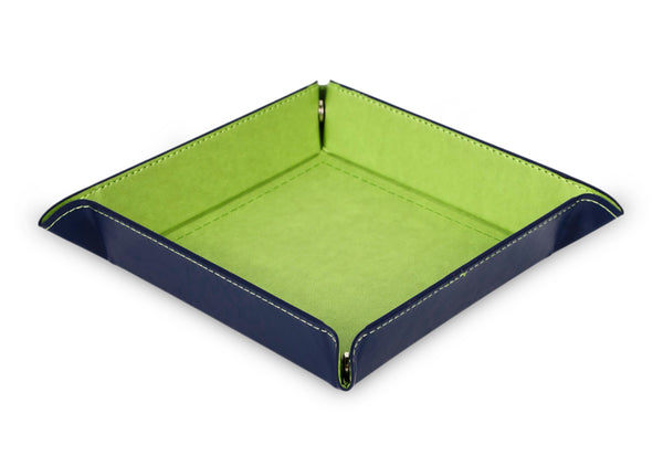 JVCV® PU Leather Valet Tray – Premium Desktop Organizer for Keys, Phone, Wallet, Coins & Jewelry (Catchall Nightstand Tray)