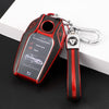JVCV® Premium Soft TPU Leather Pattern Key Cover Compatible with BMW X Series Key
