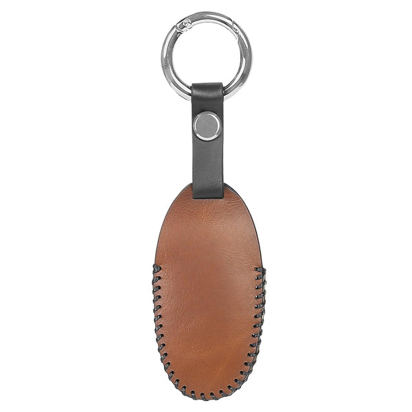 JVCV® Soft Handmade Leather Key Cover Compatible with Maruti Suzuki 2 and 3 Button Baleno Ciaz Vitara Brezza S Cross Swift Ignis and Toyota Urban Cruiser Smart Key
