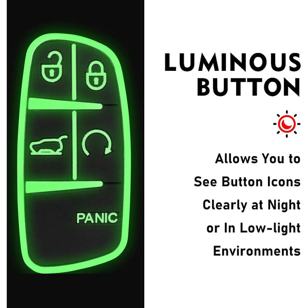 JVCV® Hard Case Key Cover Compatible with Jeep Compass Trailhawk Push Button Smart Key - Stylish Durable Protection