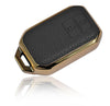 JVCV® Premium Soft Gold Border TPU Leather Pattern Key Cover Compatible with Suzuki Jimny Grand Vitara BALENO XL6 Swift ERTIGA DZIRE FRONX Urban Cruiser Glanza Hyryder 2 Button Smart Key