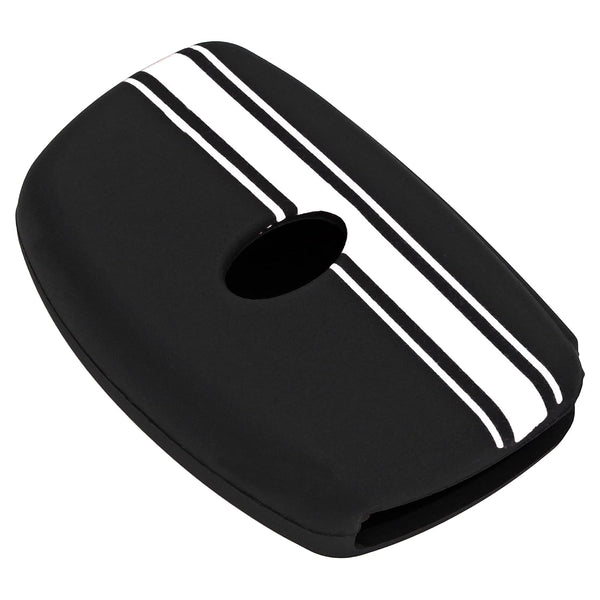 JVCV® Car Key Cover Compatible with Hyundai Alcazar Creta Venue i20 Tucson Elantra 4 Button Smart Key - Rally Stripe