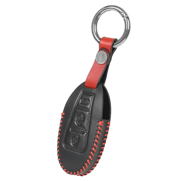 JVCV® Soft Handmade Leather Key Cover Compatible with Maruti Suzuki 2 and 3 Button Baleno Ciaz Vitara Brezza S Cross Swift Ignis and Toyota Urban Cruiser Smart Key