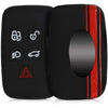 Car Key Cover Compatible with Jaguar & Land Rover Smart Key - Rally Stripe