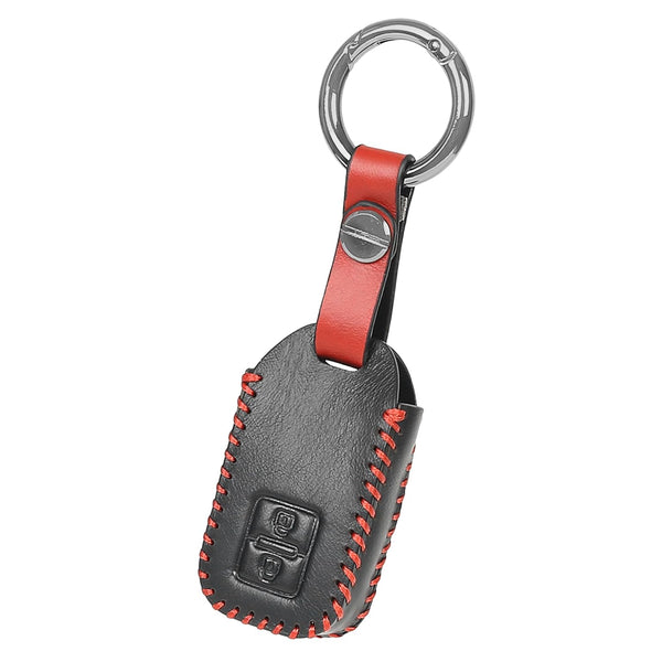 JVCV® Soft Handmade Leather Key Cover Compatible with Suzuki Grand Vitara, Baleno, XL6, Swift, Ertiga, Dzire, Fronx and Toyota Urban Cruiser, Glanza, Hyryder 2 button smart key