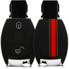 Car Key Cover Compatible with Mercedes Benz Smart Key - Rally Stripe