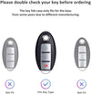 JVCV® Premium Soft TPU Leather Pattern Key Cover Compatible with Nissan Smart Key
