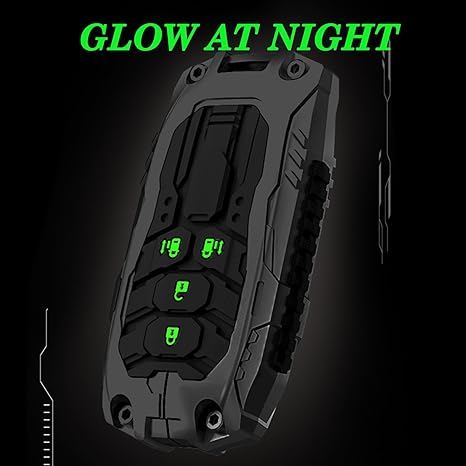 JVCV® Metal Key Cover with Keychain – Honda 3/4‑Button Smart Keys (City, Elevate, Civic, Jazz, Amaze, CR‑V, WR‑V, BR‑V)