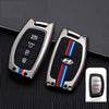 JVCV® Metal Key Cover compatible with Hyundai Alcazar and Creta 4 Button Key
