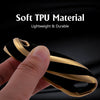 Gold Border TPU Key Cover Compatible with Hyundai Verna 2023 Car 4 Button Smart Key (Black)