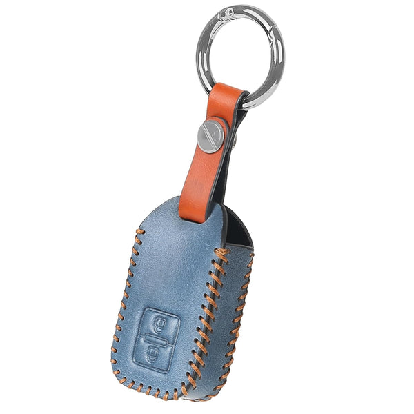JVCV® Soft Handmade Leather Key Cover Compatible with Suzuki Grand Vitara, Baleno, XL6, Swift, Ertiga, Dzire, Fronx and Toyota Urban Cruiser, Glanza, Hyryder 2 button smart key