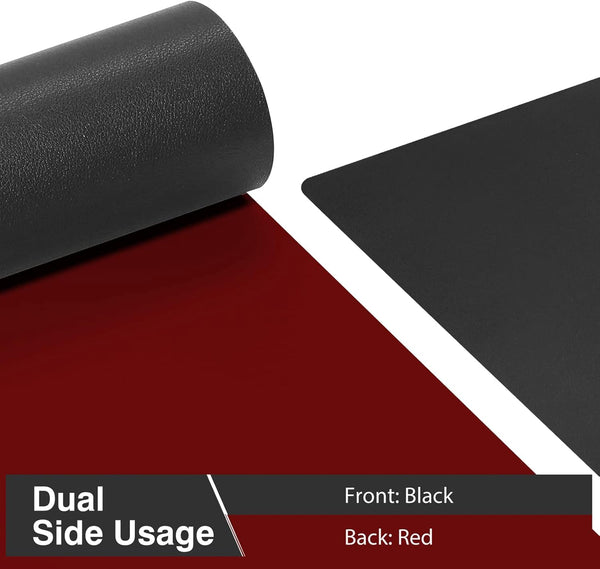 JVCV® Premium Vegan Leather Desk Mat – Reversible, Non-Slip Extended Mouse Pad for Office, WFH & Gaming (80×40 cm)