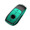 JVCV® Premium Soft TPU Leather Pattern Key Cover Compatible with Benz E Series Smart Key